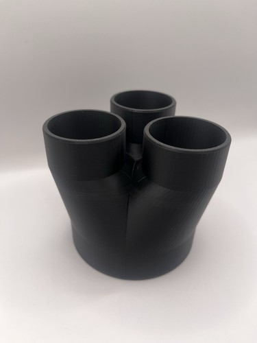 200mm 3x125mm abs splitter - 200mm-3x125mm,