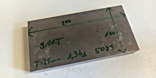 Alu 200mm 100mm - x,