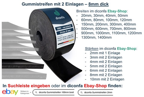 Gummimatte mit gewebeeinlage - gummimatte,
