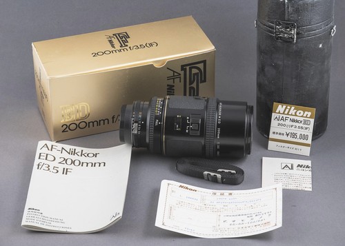Nikon nikkor 200mm f3 5 - ed, f3.5