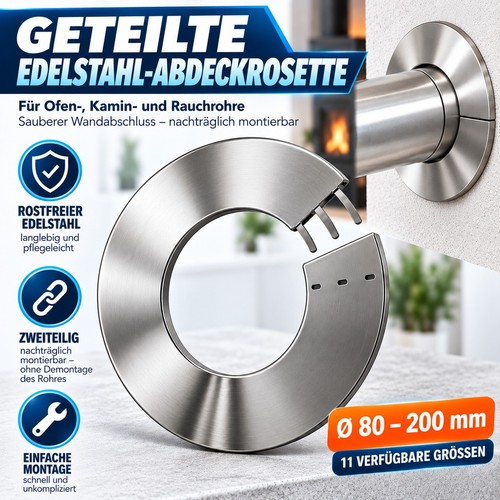 Edelstahl abdeckrosette - abdeckrosette, Ø
