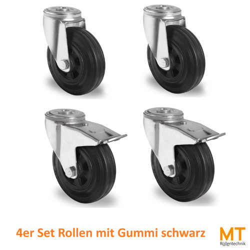 Schwerlastrolle 200 mm - 4x,